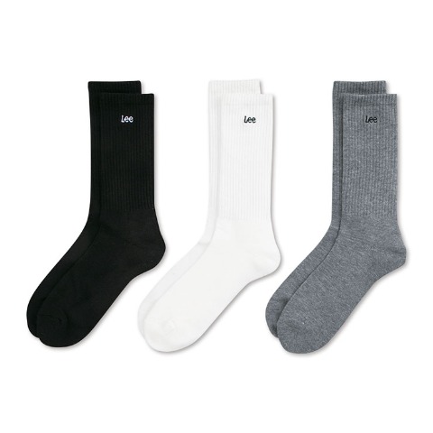 メンズ　3足組ソックス（Lee）