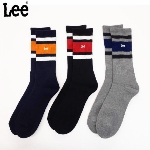 メンズ　3足組ソックス（Lee）
