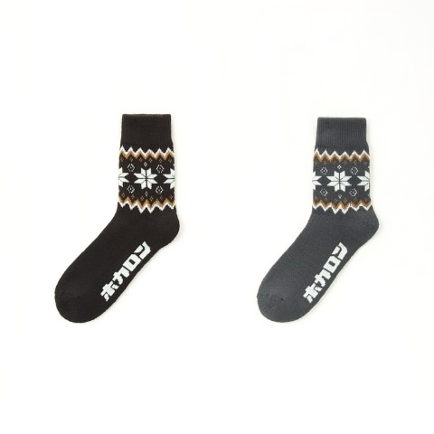 メンズ　2足組ソックス（ホカロン）