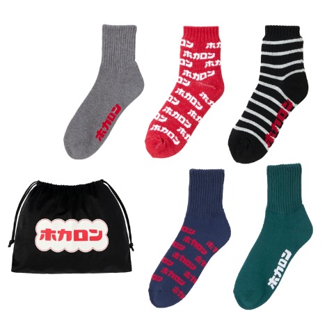 メンズ　ホカロンソックス　福袋　5点セット