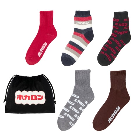 メンズ　ホカロンソックス　福袋　5点セット