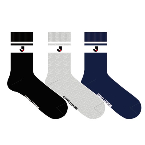 メンズ　3足組ソックス（Jリーグ）