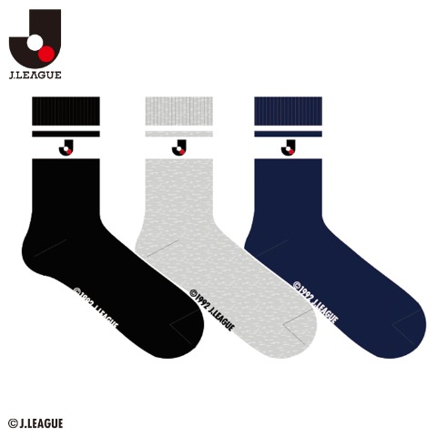 メンズ　3足組ソックス（Jリーグ）