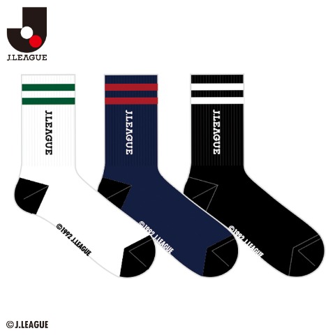 メンズ　3足組ソックス（Jリーグ）