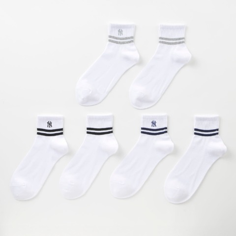 メンズ 3足組ショートソックス（MLB）