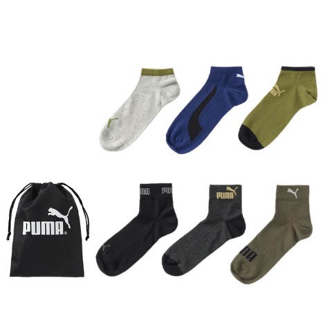 メンズ　6足組ソックス（PUMA）