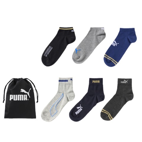メンズ　6足組ソックス（PUMA）