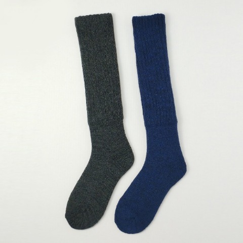 メンズ　2足組裏起毛パイルハイソックス（FIBER HEAT SUPER PREMIUM）