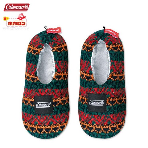 メンズ　ルームソックス（Coleman×ホカロン）