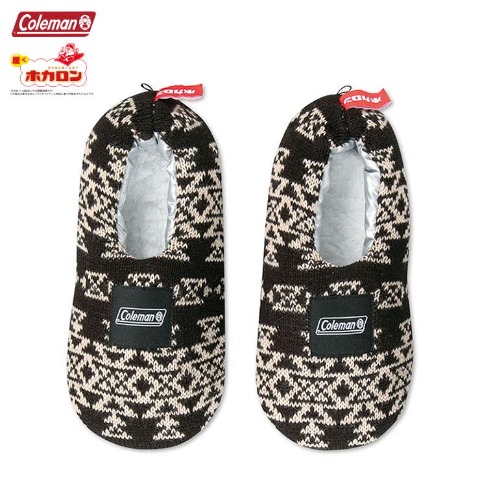 メンズ　ルームソックス（Coleman×ホカロン）