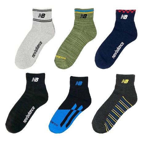 メンズ　6足組ソックス（ニューバランス）