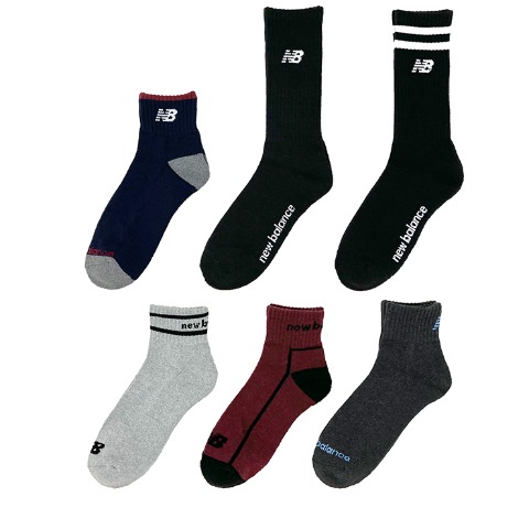 メンズ　6足組ソックス（ニューバランス）
