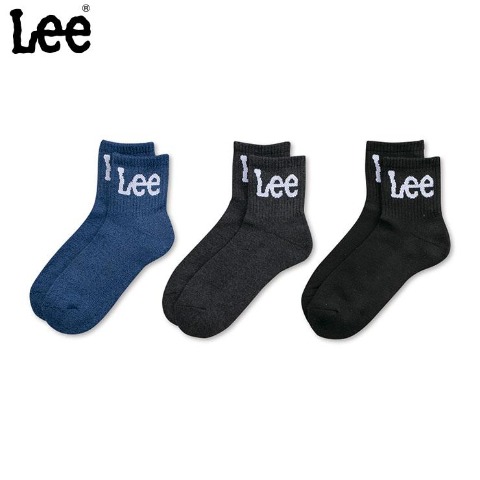 メンズ　3足組ソックス（Lee）
