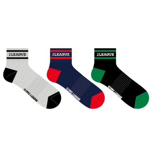 メンズ　3足組ソックス（Jリーグ）