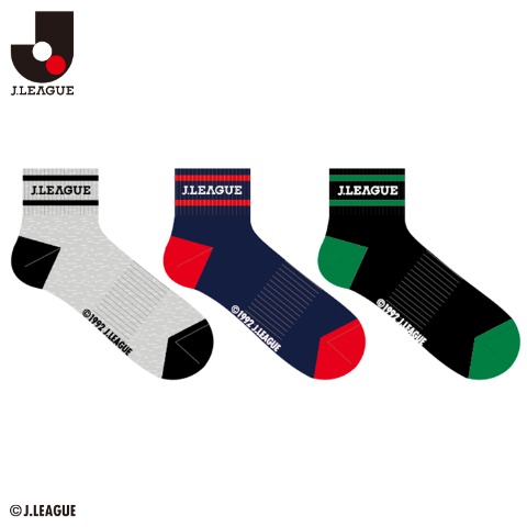 メンズ　3足組ソックス（Jリーグ）