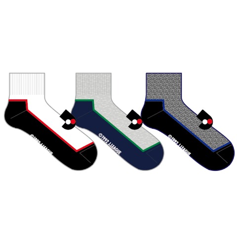 メンズ　3足組ソックス（Jリーグ）