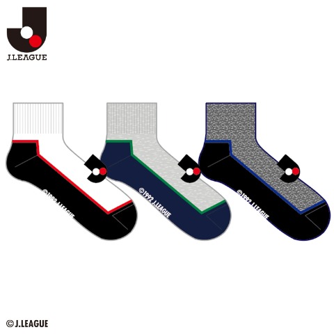 メンズ　3足組ソックス（Jリーグ）
