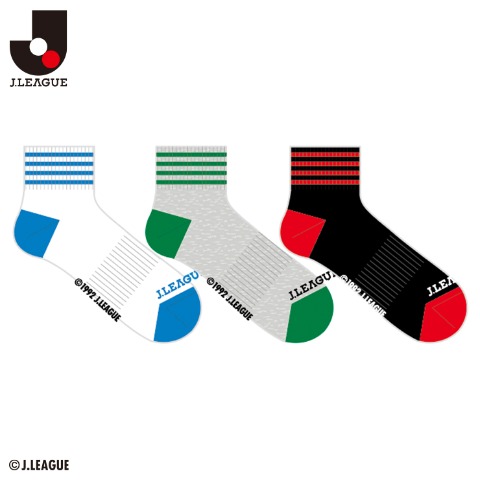 メンズ　3足組ソックス（Jリーグ）