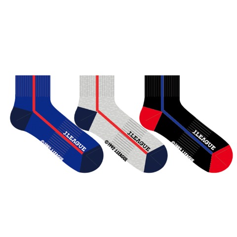 メンズ　3足組ソックス（Jリーグ）