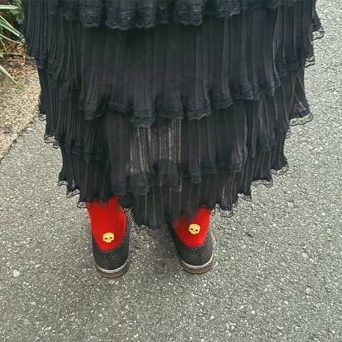 メンズ　足袋ハイソックス（さんかく）