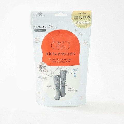 レディース　ハイソックス（靴下サプリ まるでこたつソックス）