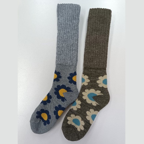 レディース　2足組総パイル裏起毛ハイソックス（FIBER HEAT SUPER PREMIUM）