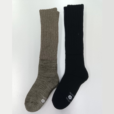 レディース　2足組総パイル裏起毛ハイソックス（FIBER HEAT SUPER PREMIUM）