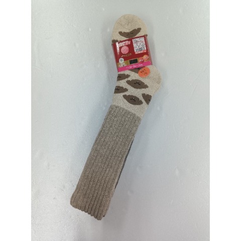 レディース　2足組総パイル裏起毛ハイソックス（FIBER HEAT SUPER PREMIUM）