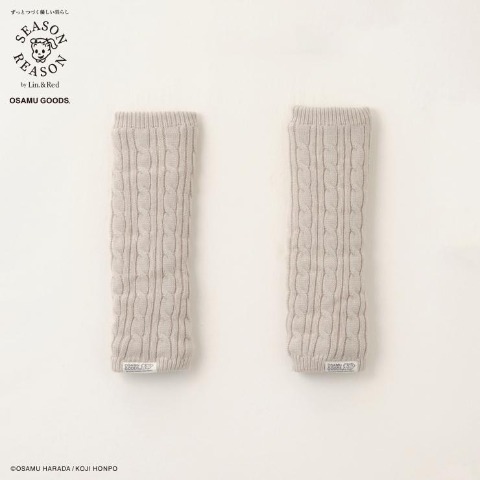 レディース　40cm丈裏ボアレッグウォーマー（SEASON REASON×OSAMU GOODS）