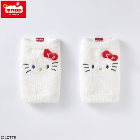 レディース　20cm丈レッグウォーマー（ハローキティ・ホカロン）