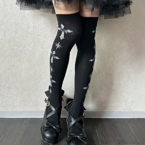 レディース　オーバーニーソックス（星名桜子） ブルー 207