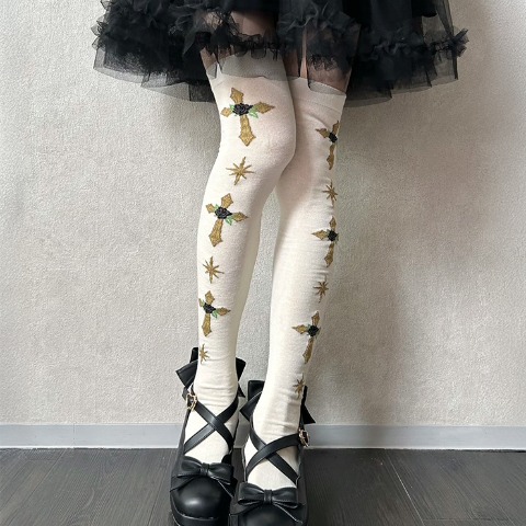 レディース　オーバーニーソックス（星名桜子） ブラック 213