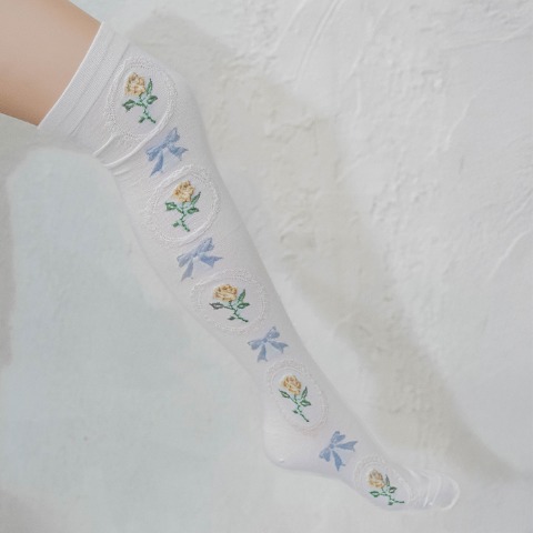 レディース　オーバーニーソックス（青木美沙子）