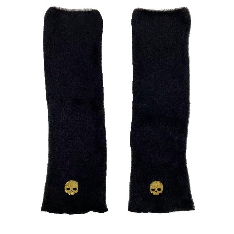 レディース　レッグウォーマー（さんかく） ブラック 213