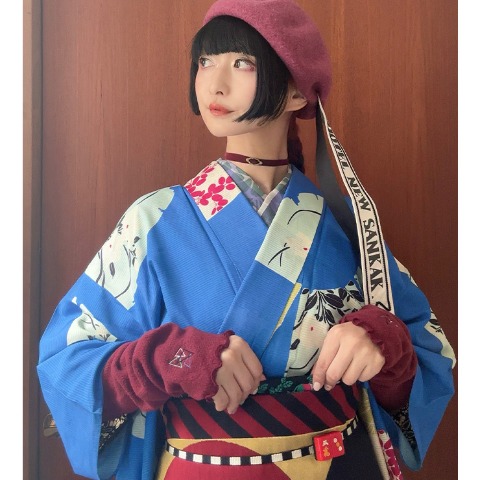 レディース　レッグウォーマー（さんかく）