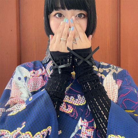 レディース　レッグウォーマー（さんかく）