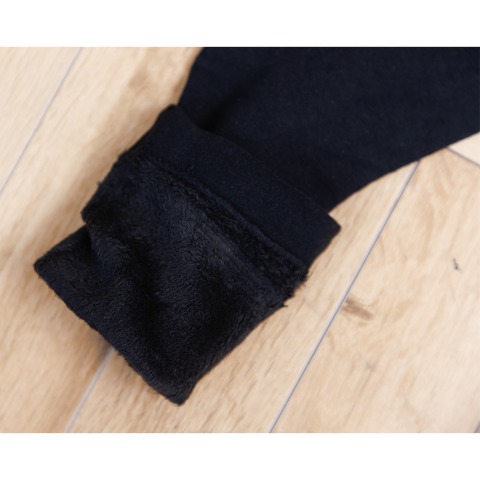 レディース　3足組裏起毛ハイソックス（Hina）リブ