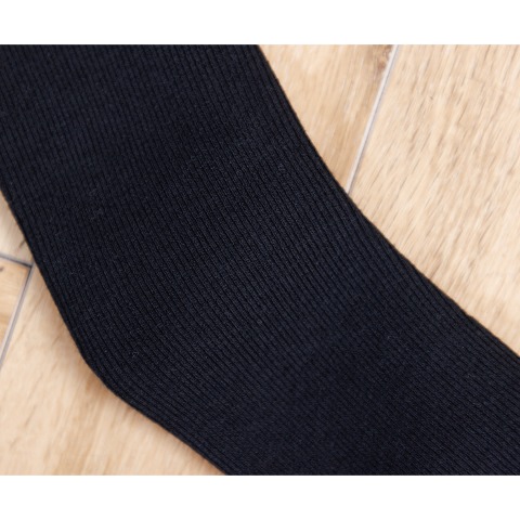 レディース　3足組裏起毛ハイソックス（Hina）リブ