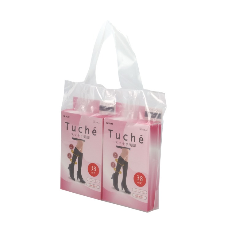 レディース 2足組ソックス ハイソックス丈(Tuche・着用圧・38㎝丈