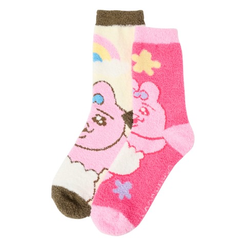 レディース もこもこ靴下 2足組（おぱんちゅうさぎ）
