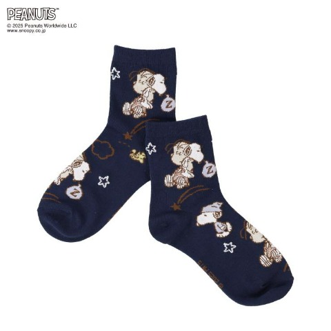 レディース　クルーソックス（PEANUTS）