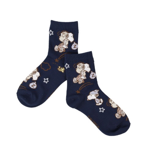 レディース　クルーソックス（PEANUTS）