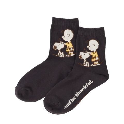 レディース　クルーソックス（PEANUTS）