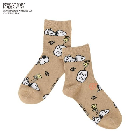 レディース　クルーソックス（PEANUTS）