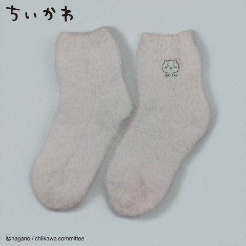 レディース　モールクルーソックス（ちいかわ）