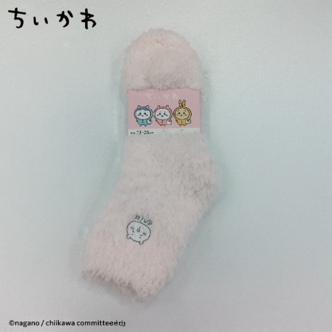 レディース　モールクルーソックス（ちいかわ）