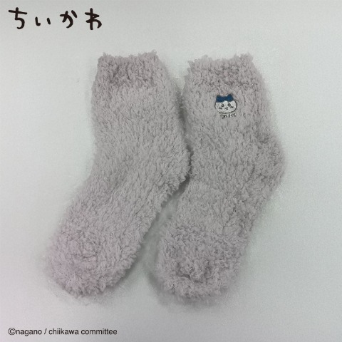 レディース　モールクルーソックス（ハチワレ）