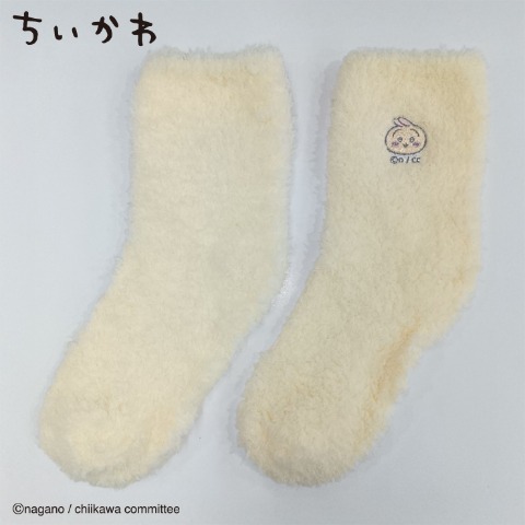 レディース　モールクルーソックス（うさぎ）