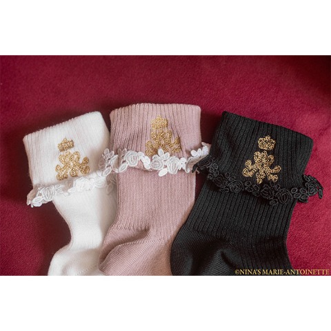 レディース　クルーソックス（NINA’S MARIE-ANTOINETTE×青木美沙子）