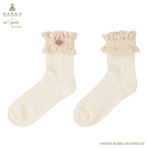 レディース　クルーソックス（NINA’S MARIE-ANTOINETTE×青木美沙子）
